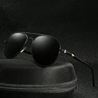 Солнцезащитные очки водительские для мужчин и женщин UV-400, роскошные поляризационные, винтажные, черные, дизайнерские, для вождения