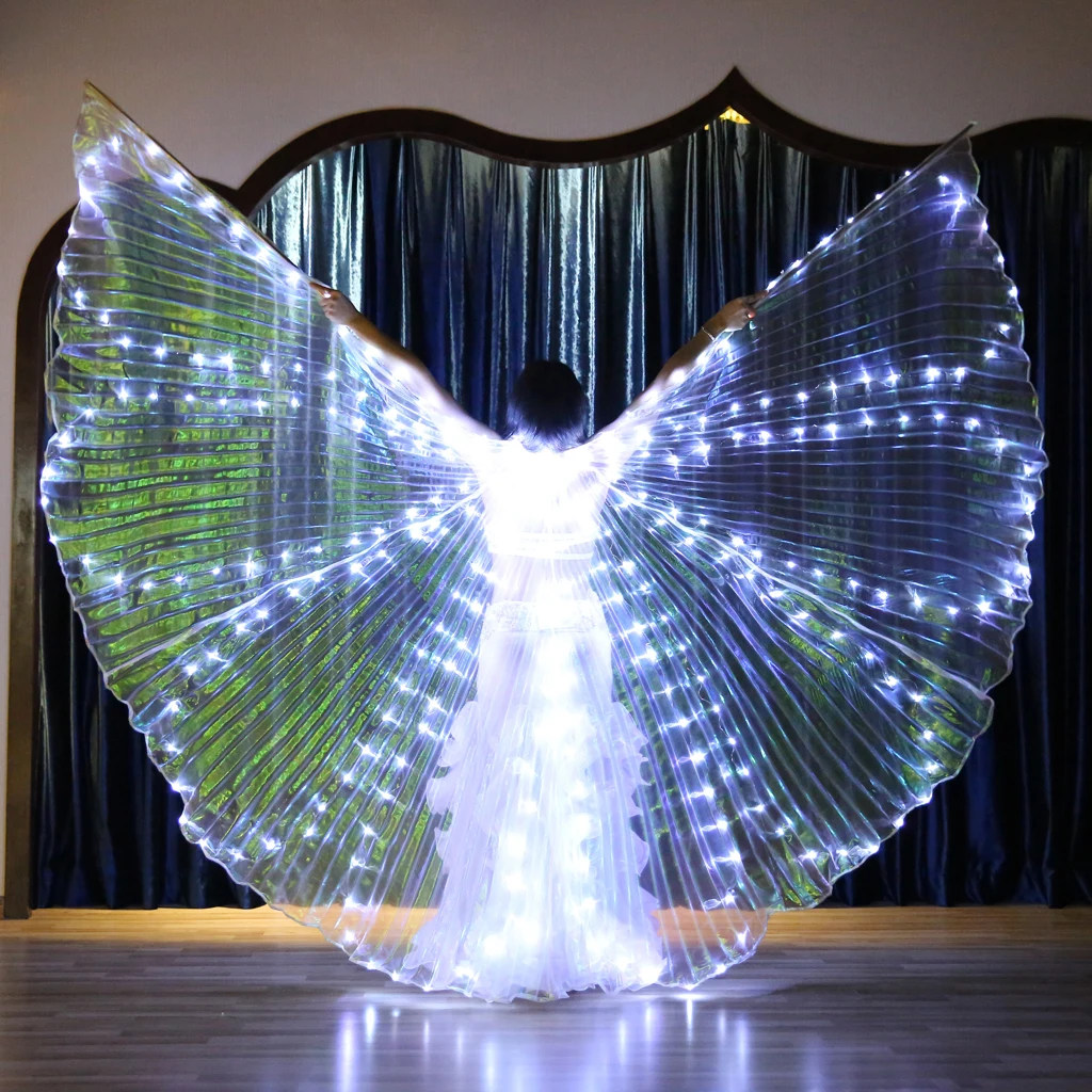 

2 PCS LED Light Isis Belly Dance Costumes 360° SDancing For Adult