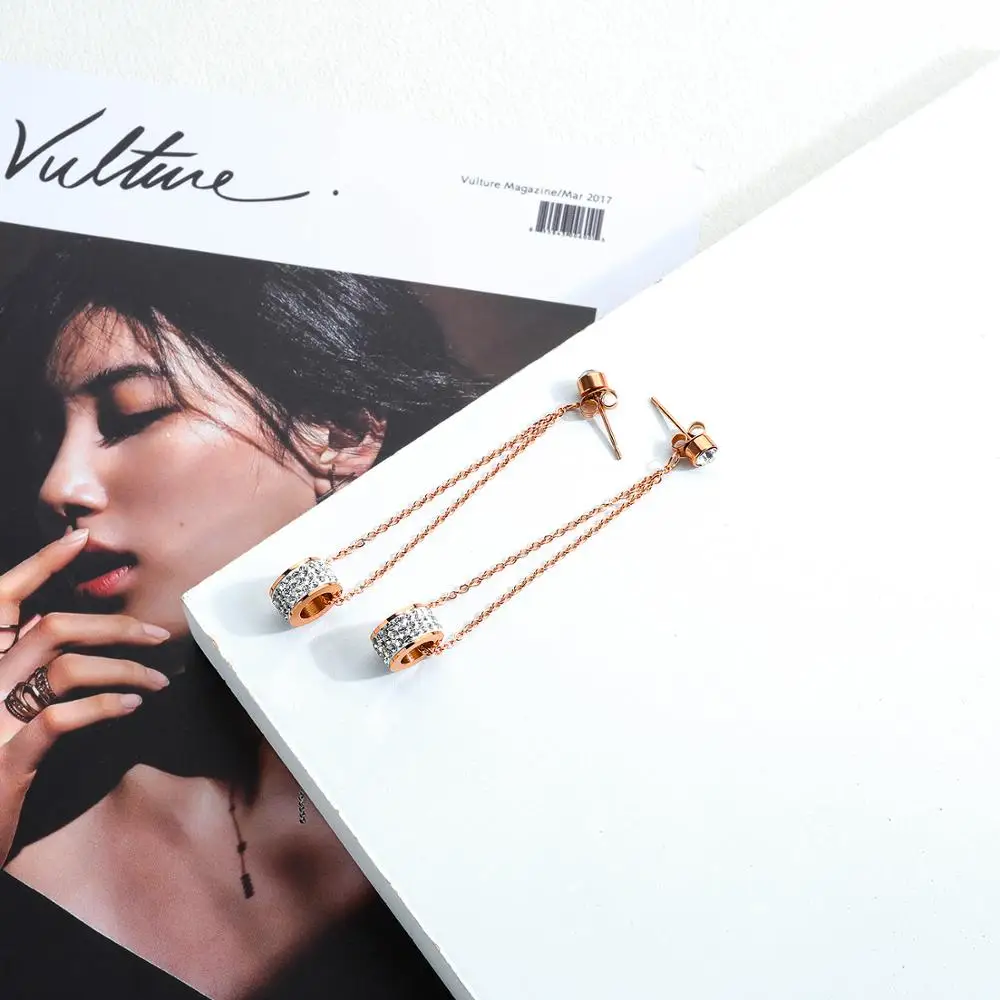 Женские серьги-подвески с кисточками из нержавеющей стали | Украшения и