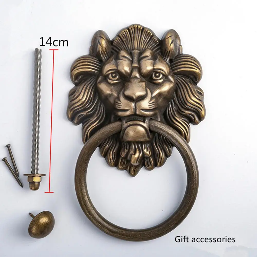 Винтажное мужское кольцо в виде головы единорога китайском стиле|Ручка для