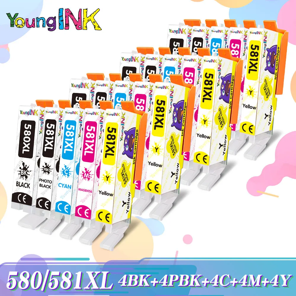 

Совместимый чернильный картридж для Canon PIXMA TS9120 TS9150 TS9155 TS8150 TS8151 TS8152 TS8250, 20 шт.