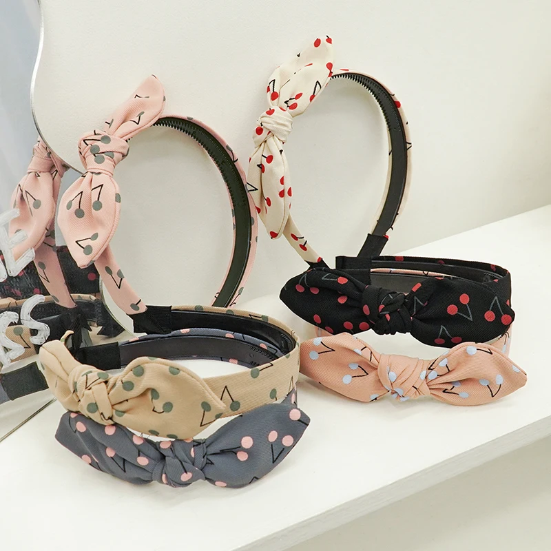 

Модные ободок с кроличьими ушами платье с цветочным узором и повязка на голову, Ткань бантом в виде бабочки, с обручем для волос для женщин а...