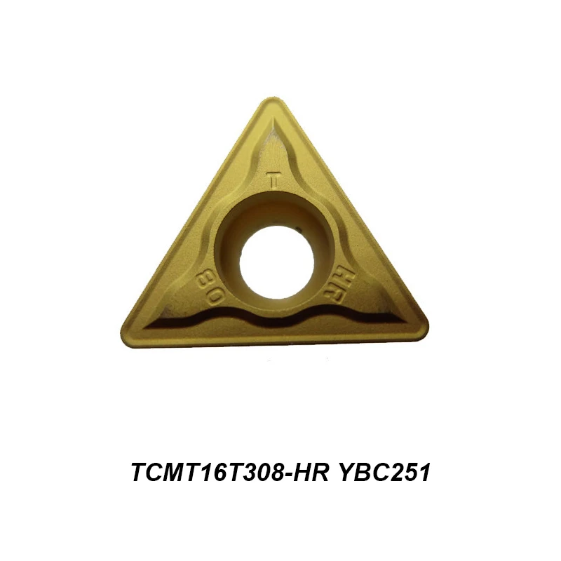 

Original TCMT 16T308-HR TCMT16T308-HR YBC251 Processing Steel Triangular Boring Cutter CNC Tool Carbide Insert Lathe Cutter