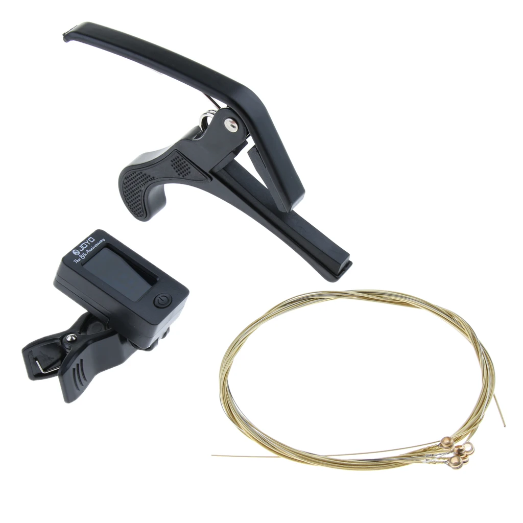 Набор струн для гитары зажим быстрой настройки каподастром тюнера замены | Спорт