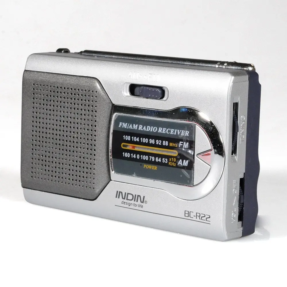 Карманное мини радио AM FM тонкий портативный приемник стереодинамики музыкальный