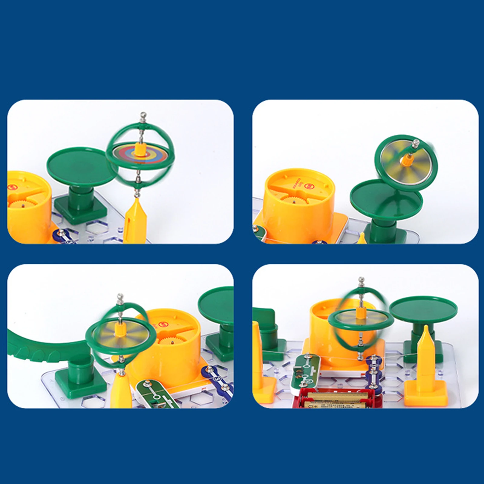 

Space Gyroscope Toy Spinning Physics Building Blocks Assembly Learning Props