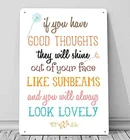 Tamflex, если у вас есть хорошие идеи, книга Roald Dahl, цитата, белый металлический знак, настенное искусство