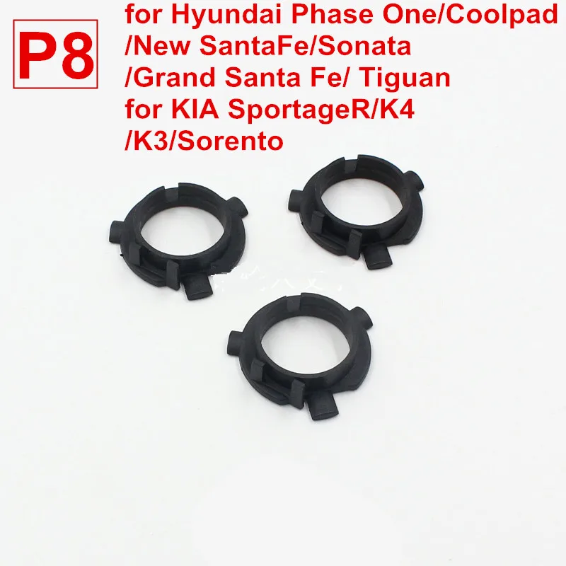 Rockeybright 8000лм COB светодиодные фары+ для Kia K3 sportage K4 K5 для hyundai Santa H7 светодиодные фары патрон адаптер