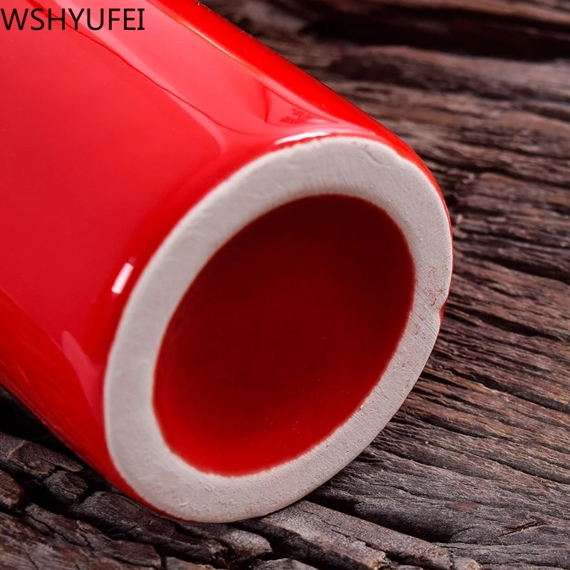 Красная креативная керамическая ваза в новом стиле высококачественные