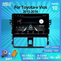 2din android 10 0 car radio for toyota v vios 2014 2015 2016 10 inch car multimedia player support mirror link dvr obd autoradio