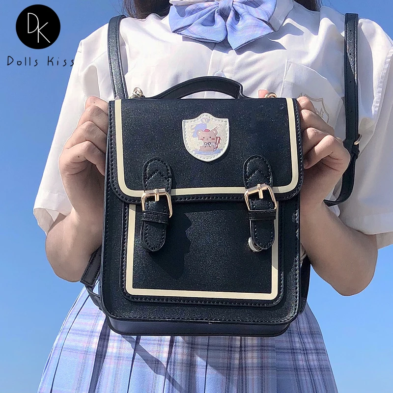 

Kawaii Bear Pattern Shoulder Bags for Young Girls Cute Purses and Handbags Women Fashion Totes Messenger Bags Uniform Bag 2021