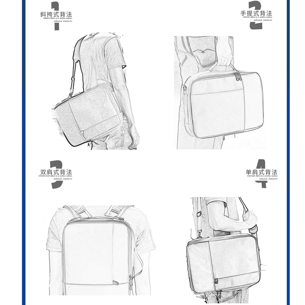 

Laptop backpack fashion one-shoulder messenger bag casual Korean men's backpack youth school school bag business handbag
