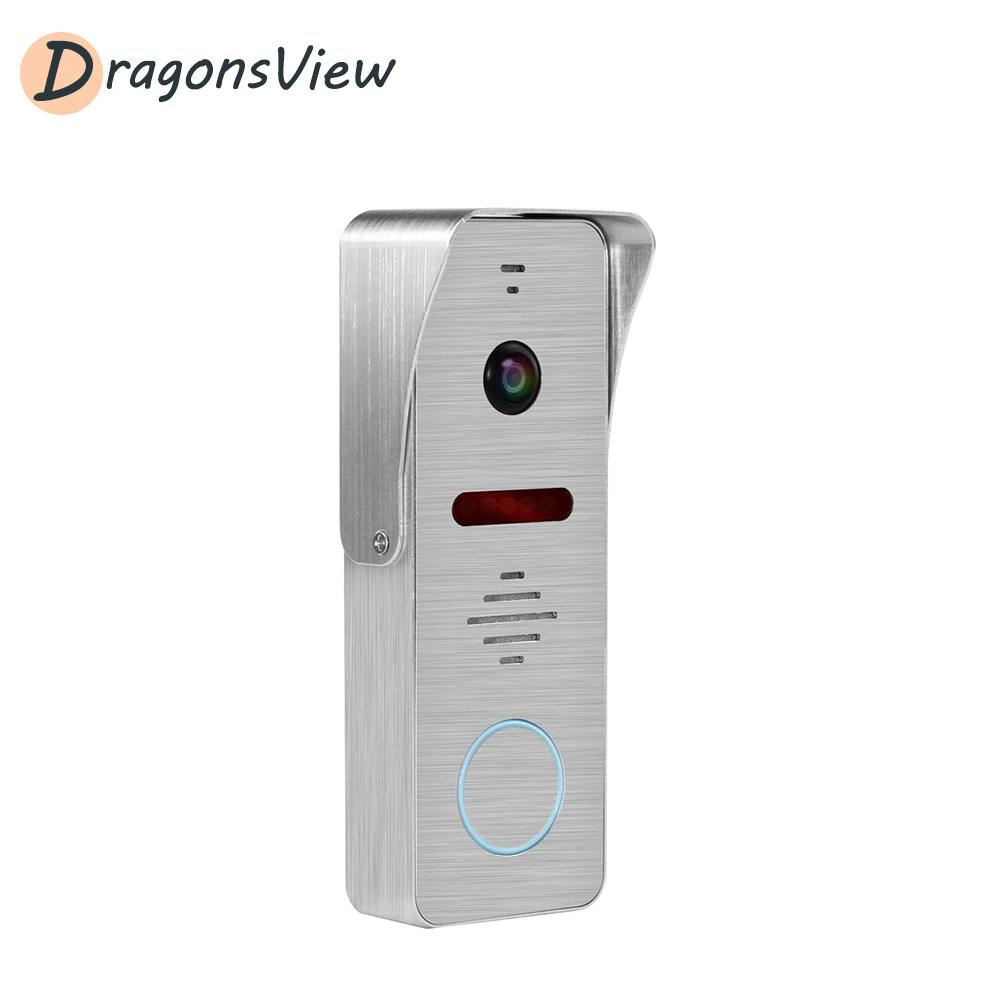 DragonsView Video Door Phone Doorbell Camera 1200TVL Day Night Vision IP65 Waterproof 120° Outdoor Call Panel for Video Intercom