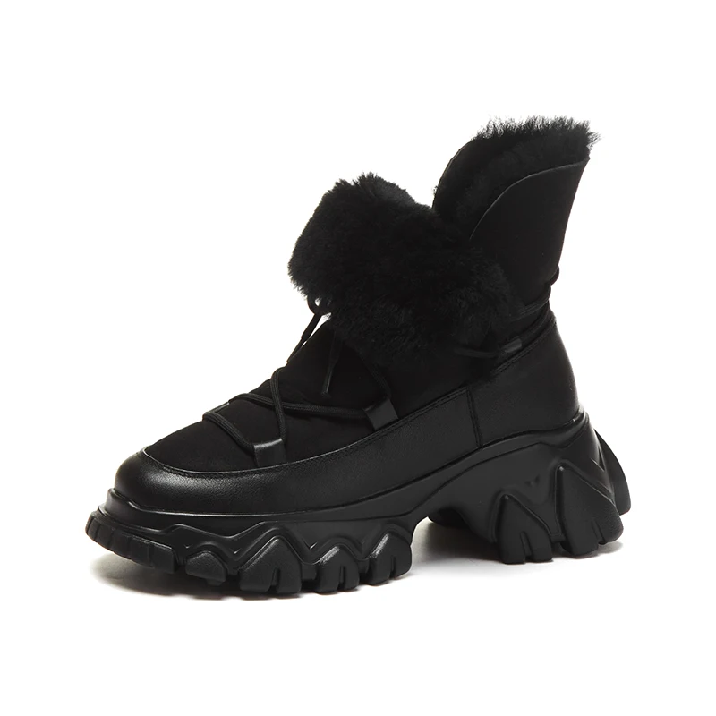 Bottes Femmes Chaussures femme Новая зимняя обувь женские зимние ботинки из натуральной кожи