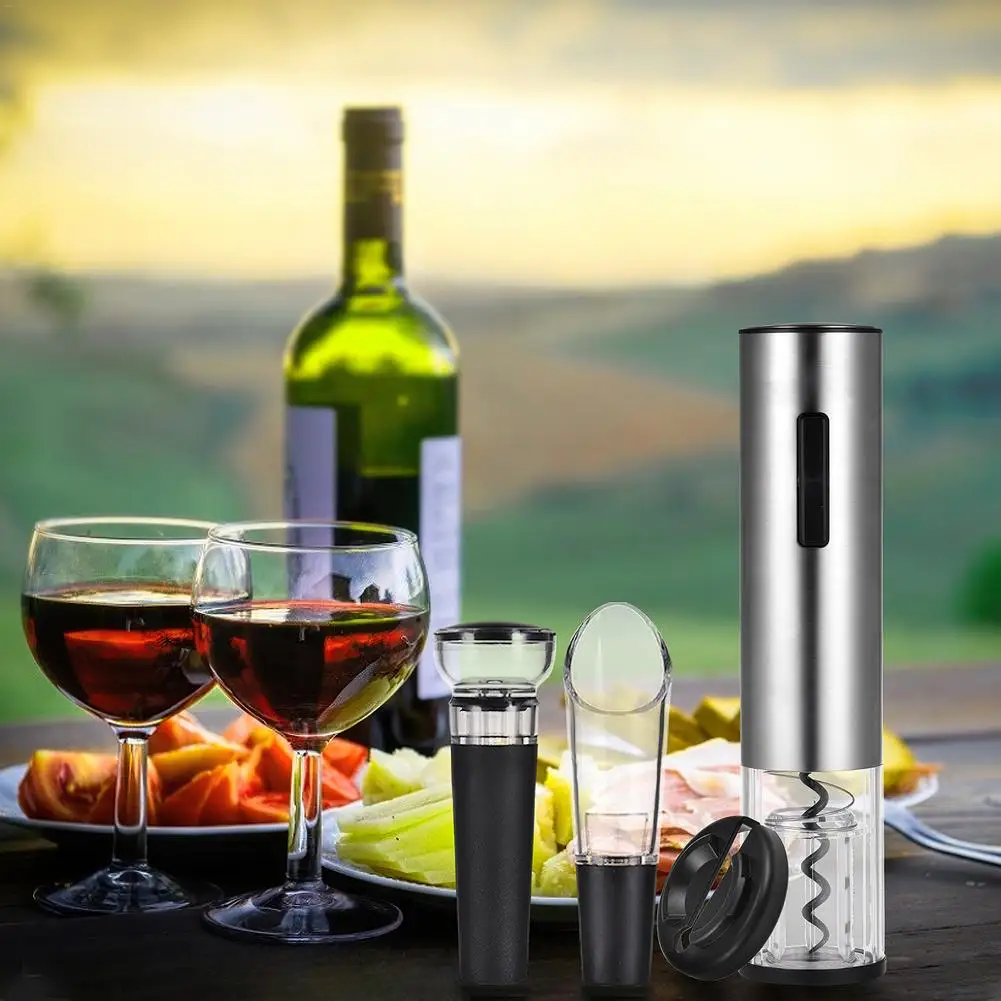 Electric USB Charging Wine Bottle Opener Set Automatic For Red Kitchen Accessories Gadgets | Дом и сад