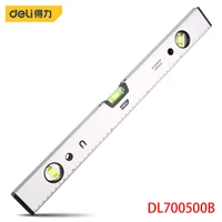 deli dl700500b level ruler spirit level aluminum alloy material ruler length 500mm three in one measurement strong magnetic
