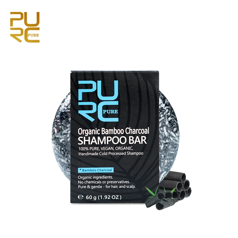 Dye Treatment Bamboo Charcoal Clean Detox Soap Bar Black Hair Shampoo Shiny Hair & Scalp Treatment