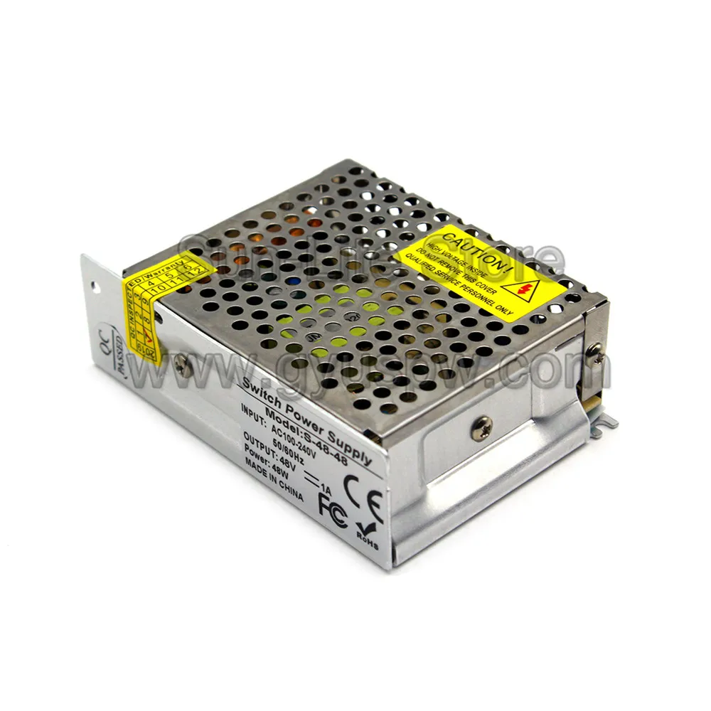 Выключатель с одним выходом источник питания DC48V 48W Трансформатор 100-240V AC к DC 48V SMPS
