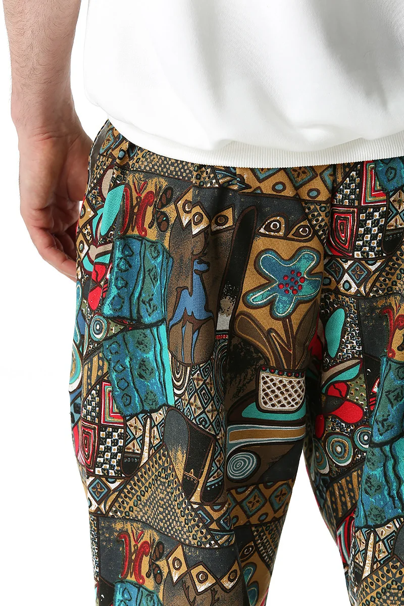 Штаны мужские хлопковые свободные в непальском стиле ретро | Мужская одежда