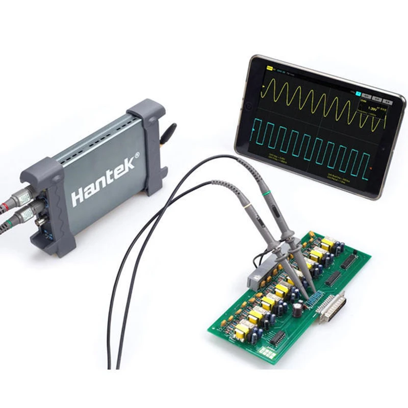 Виртуальный Осциллограф Hantek WIFI 2-канальный 70 МГц 250 Мвыб/с USB с беспроводным