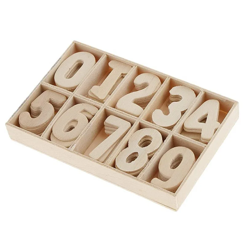 Деревянные буквы натуральный алфавитные и цифры персонализированный DIY ремесла