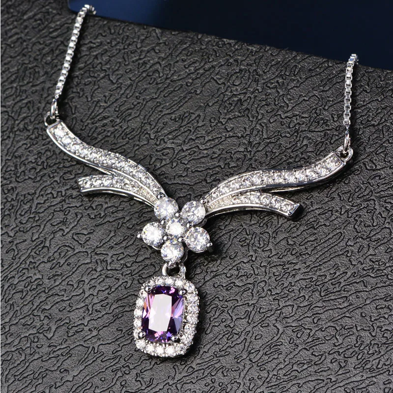 Новинка 2020 Женское Ожерелье FUN-BEAUTY с ангелом цветком любви яркие ювелирные