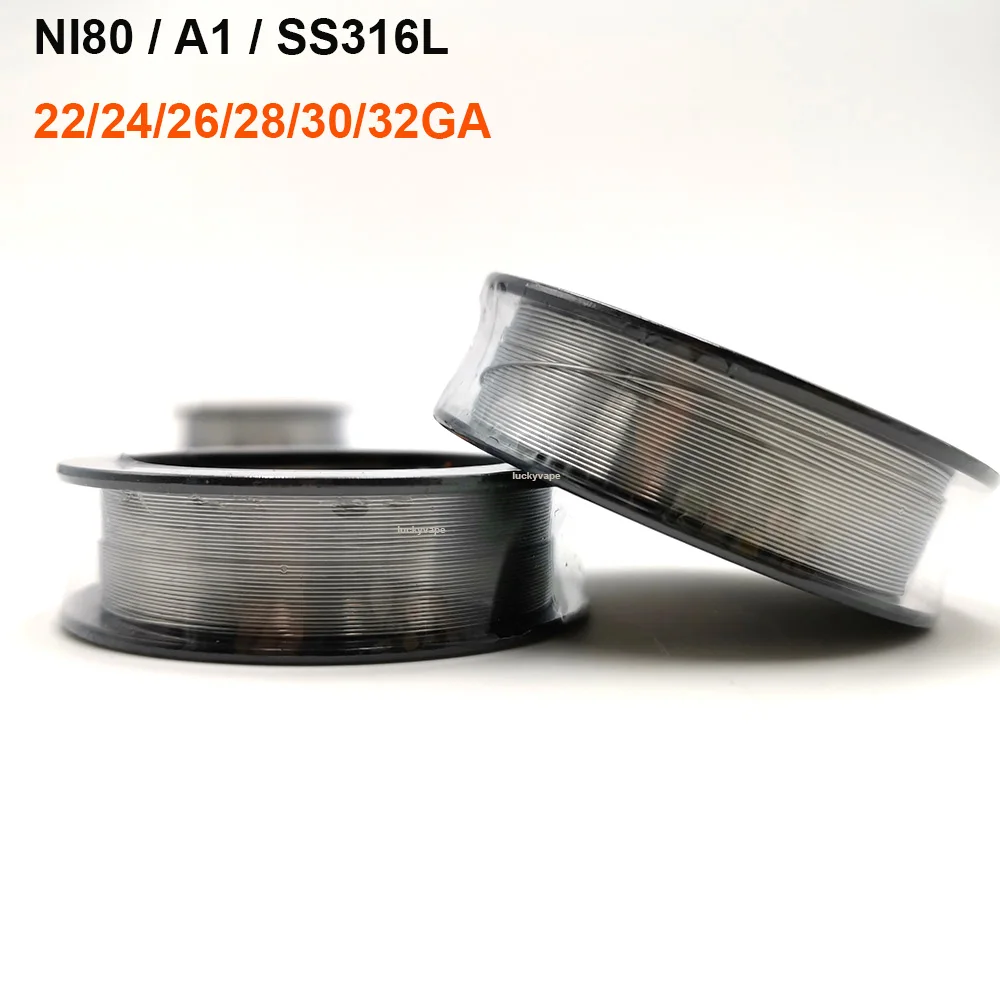 Нагревательный провод Ni80 A1 SS316 для атомайзера RDA аксессуар электронной сигареты 30