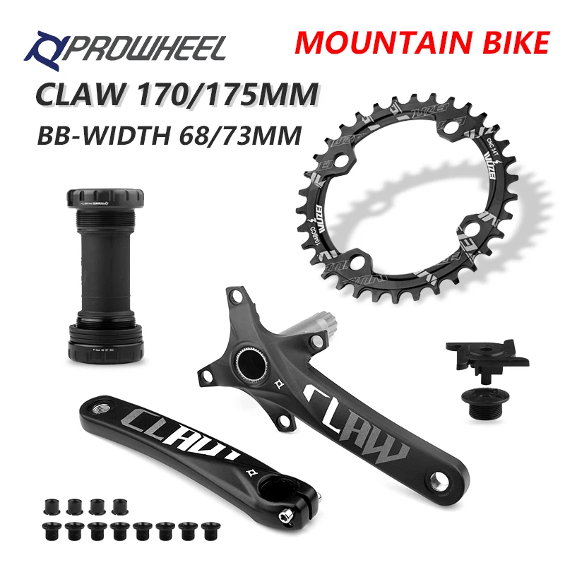 Кривошипы PROWHEEL 104BCD 175 мм 170 30/32/34/36/38/40/42/44/46/48/50/52T Звездочка с нижним кронштейном