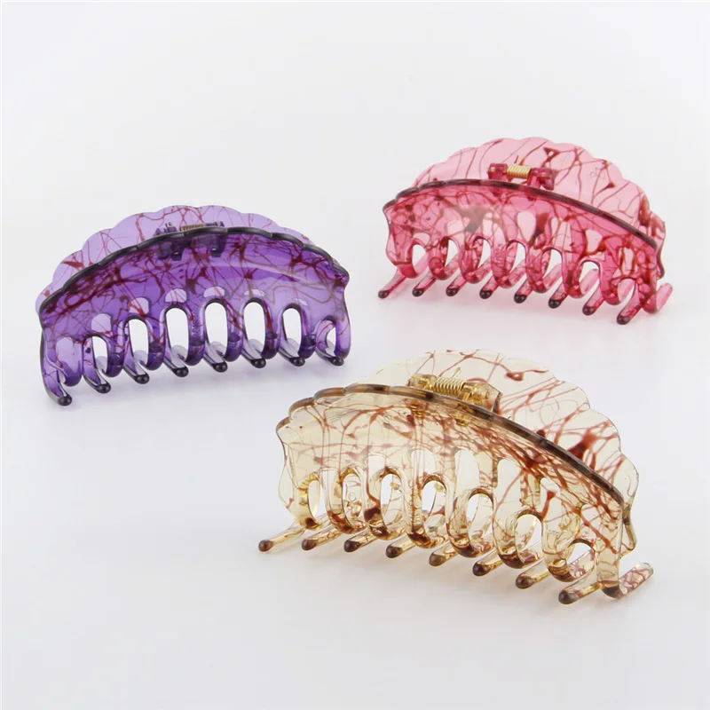 2020 новые женские аксессуары для волос в форме расчески большой заколки смолы