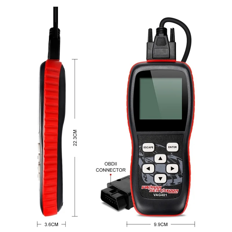 VAG401 Professional Code Reader Scanner OBD2 Auto diagnostic Tool for AUDI/SEAT/SKODA/VW Automobiles |
