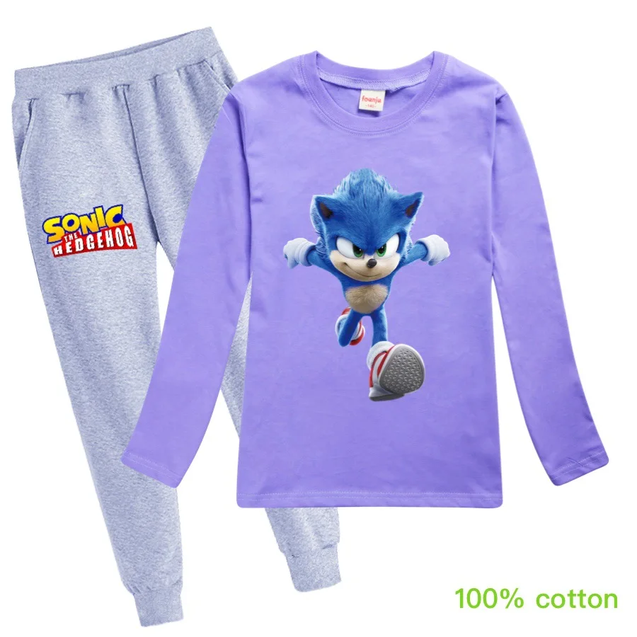 Новинка 2021 пижамный комплект для маленьких детей хлопковая футболка с длинным