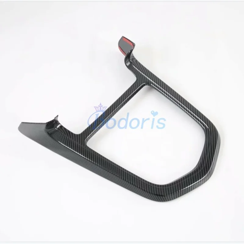 

Для Nissan NAVARA D23 Frontier NP300 2016-2020, цветная передняя крышка коробки переключения передач из углеродного волокна, верхний слой, литье, отделка, Стайлинг автомобиля