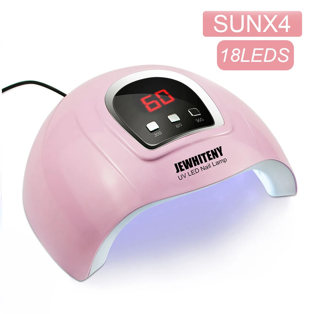 

Pink UV LED Nail Lamp Curing ALL Gel Polish UV Lamp for Manicure Pecicure With LCD Display Nail Dryer Nail Art USB Lamp