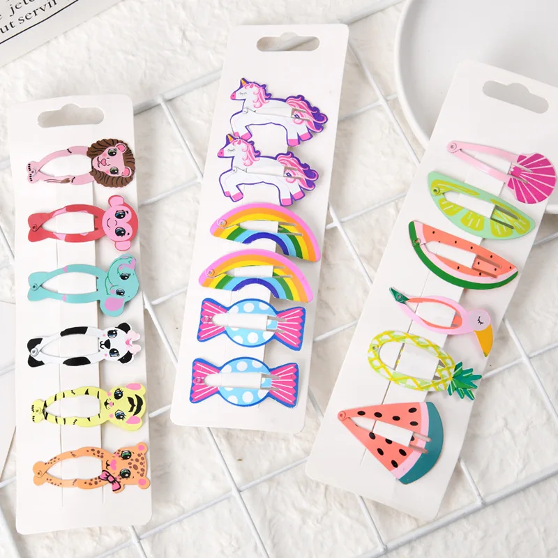 Заколки для волос с милыми мультяшными фруктами детские заколки девочек