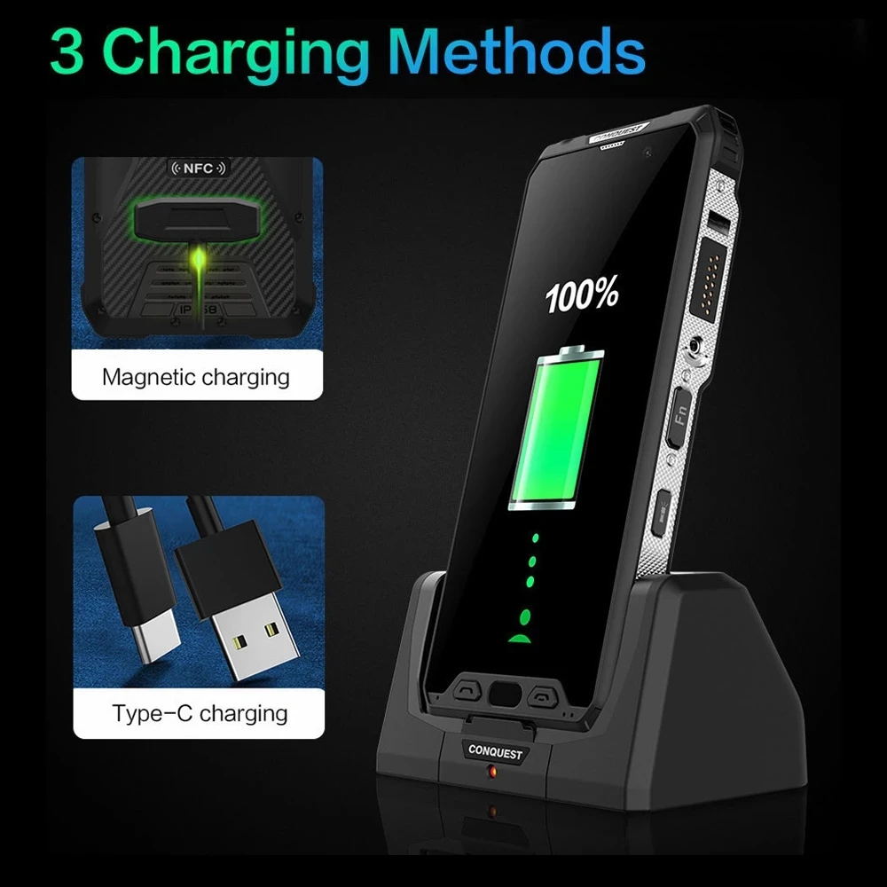 CONQUEST S18 глобальная версия прочный смартфон мобильный телефон Android 8 1 4G LTE IP68