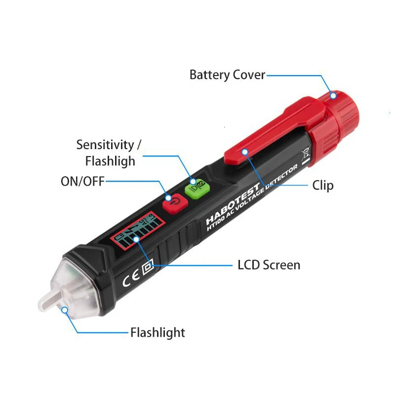 Цифровой вольтметр-держатель 12-1000 В
