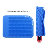 portable silicone heat resistant travel mat pouch for curling iron hair straightener multi function flat iron hair styling tool