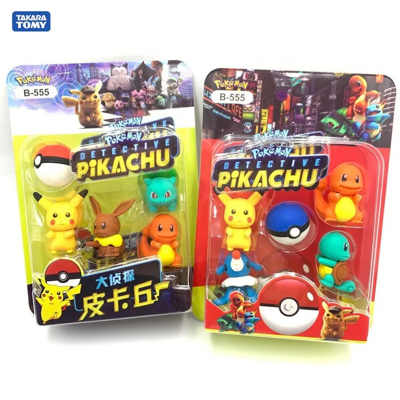 3 шт./кор. конструктор с фигурками из м/ф “Покемон” игрушки Пикачу Бульбазавр Psyduck