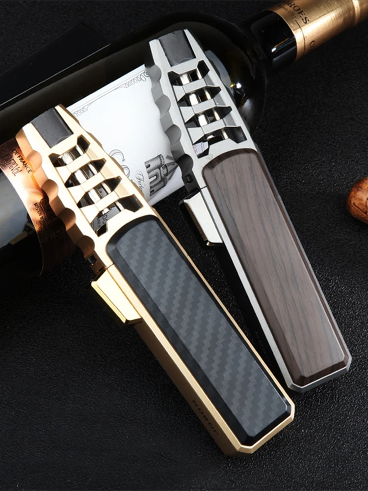 

2021 New Outdoor Pen Spray Gun Jet Butane Pipe Lighter Kitchen BBQ Metal Torch Turbo Windproof Cigar Lighter Gadgets For Men