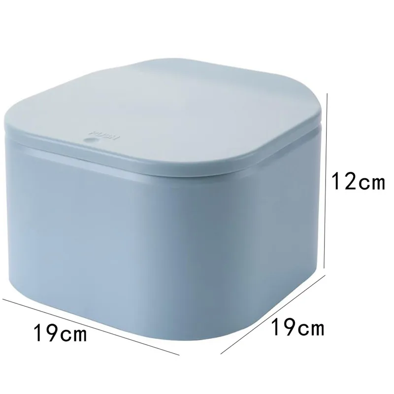 

Mini Waste Bins Multifunction Desktop Pressure Capped Trash Box Can Kitchen Office Garbage Storage Bucket 1 Piece