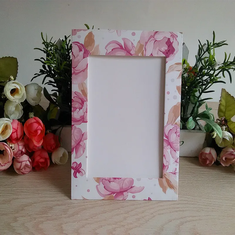 9pcs/set Photo Frame 6 Inch Creative Gift DIY Wall Hanging Paper Photo Frame Wall Picture Album