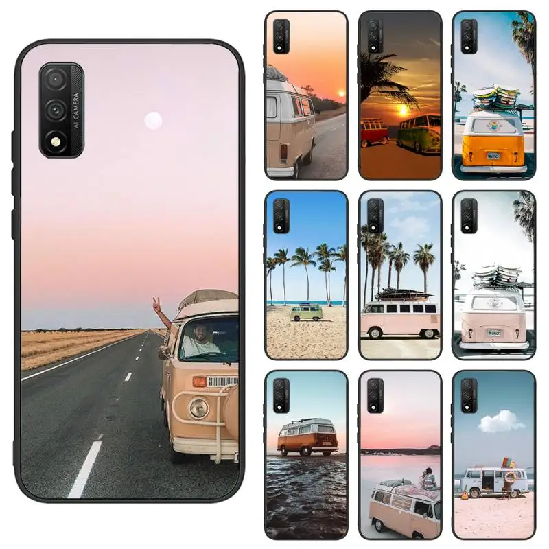 

Combi Van Surf Phone Case For Samsung S6 S7 Edge S8 S9 S105G lite2019 S20 S 21 Plus Cover Fundas Coque