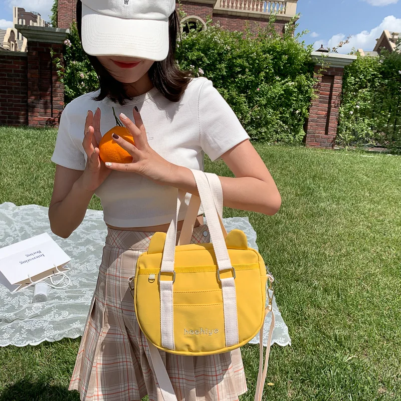 Новинка 2020 тканевая сумка сумка-мессенджер с кошкой Холщовая Сумка женская через