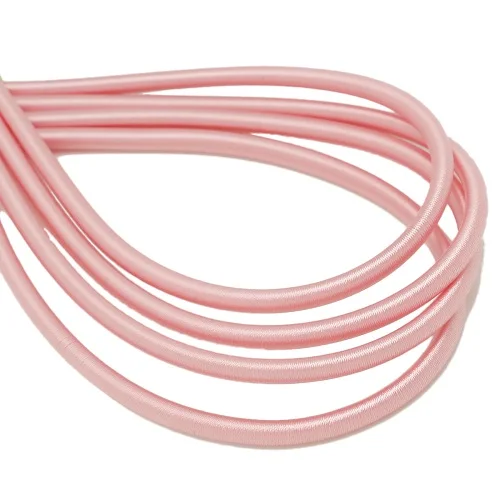 Pink 1 шт 5x45 см мягкий искусственный шелк ювелирный шнурок полые резиновые шнуры для изготовления ювелирных изделий, мульти-цветная Веревка Строка одежда материалы для рукоделия - Цвет: Pink
