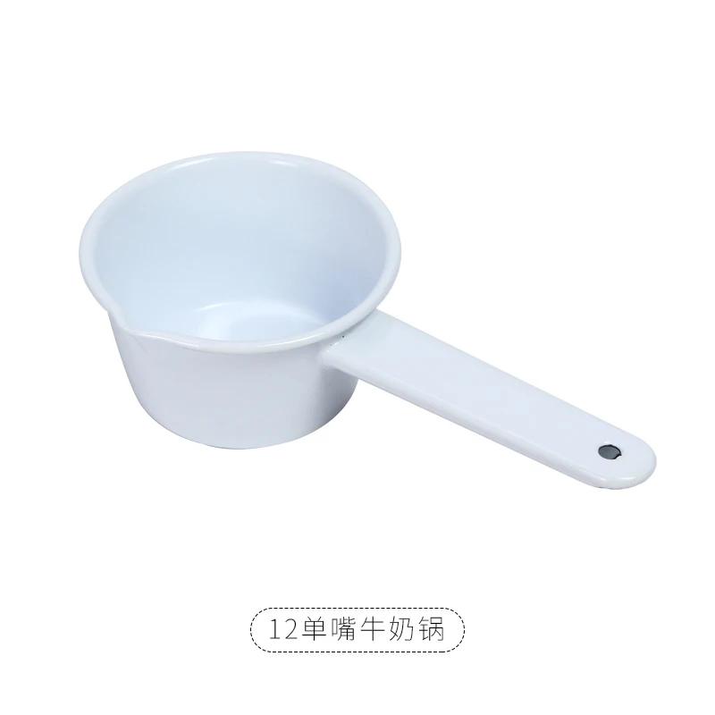 Эмалированная мини-кастрюля с антипригарным покрытием для молока бытовая