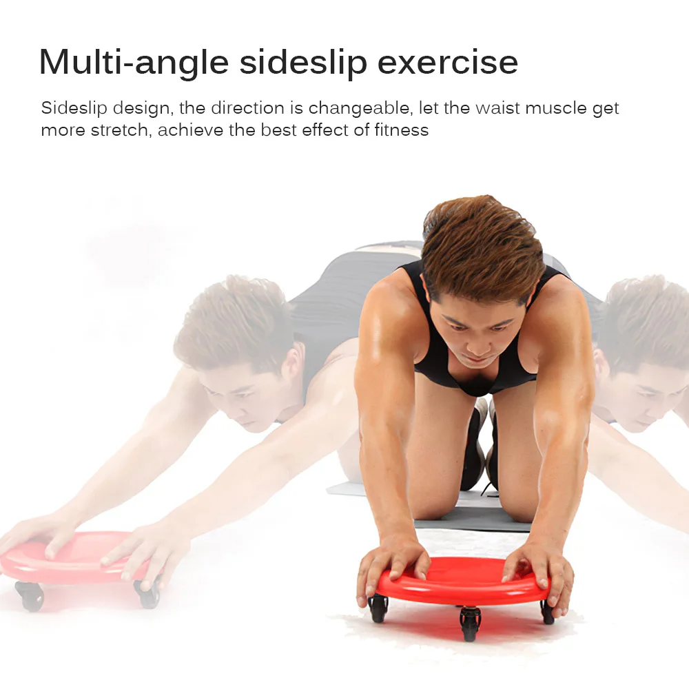 

Universal Abdominal Disk Fitness Sliding Disk Abdominal Muscle Trainer Wheel Sliding Disk With Knee Mat Household Training