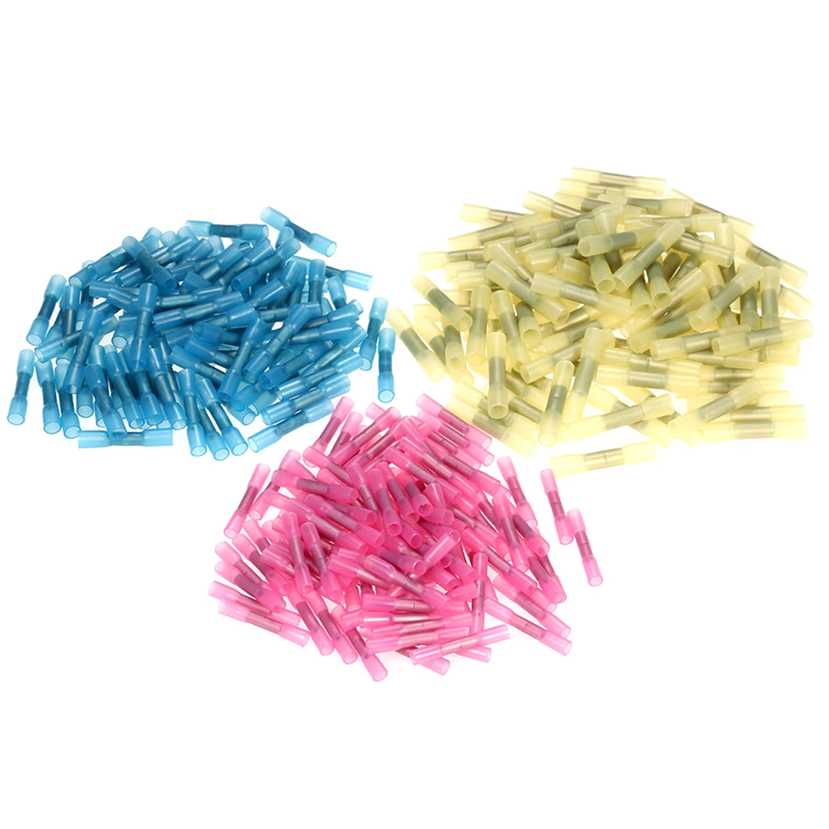 

300Pcs Heat Shrink Insulated Butt Wire Splice Connectors Crimp Terminals 300Pcs Heat Shrink Insulated Butt Wire Splice