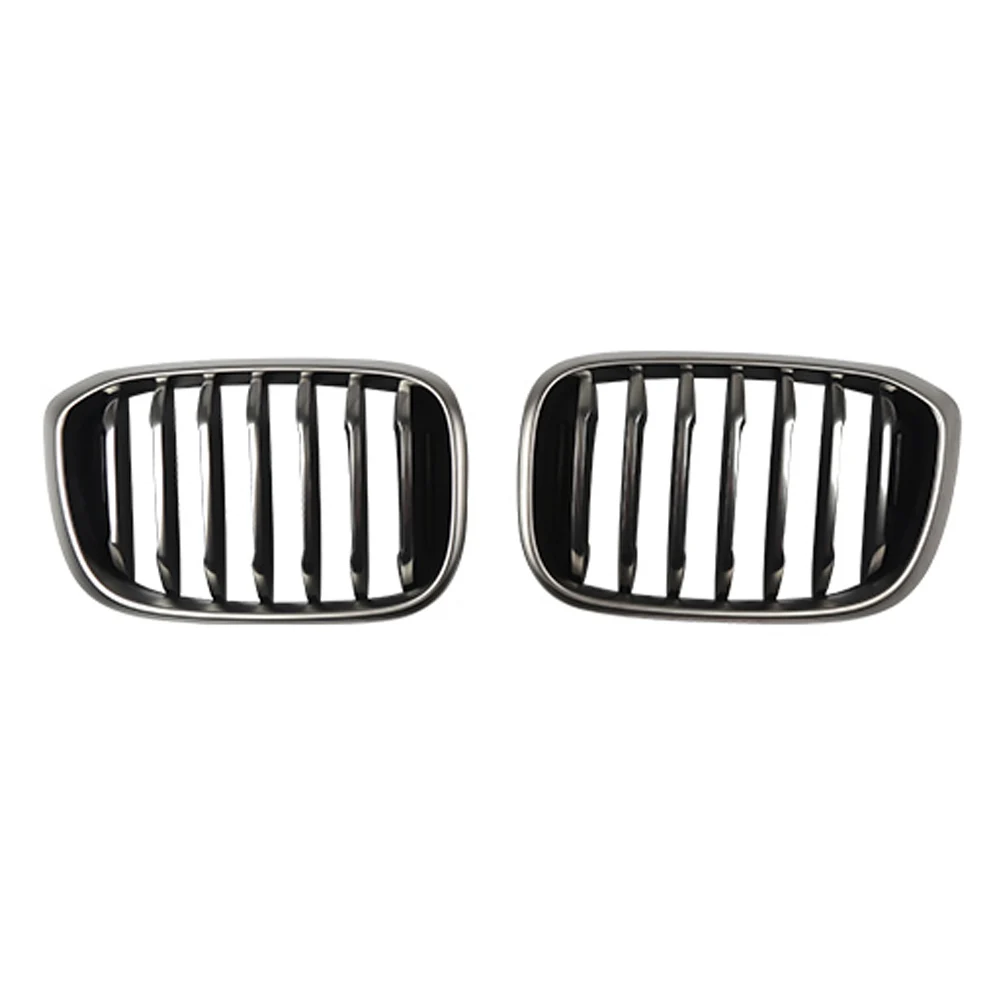 

CARMANGO for BMW X3 G01 X4 G02 2017-2020 Car Front Grille Grill Net Sheet Fog Light Cover Protector Frame Decorations Parts