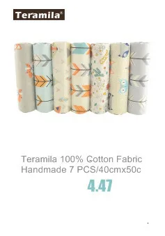 Teramila хлопок ткани метров 50x160 см животных мультфильм дизайн Telas DIY Лоскутная Ткань Ремесло Tissus Qulits Швейные простыни
