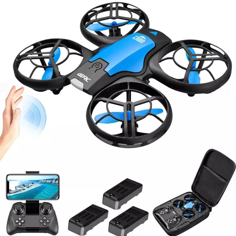 V8 мини Дрон 4K 1080P HD камера WiFi FPV удержание высоты воздуха черный Квадрокоптер